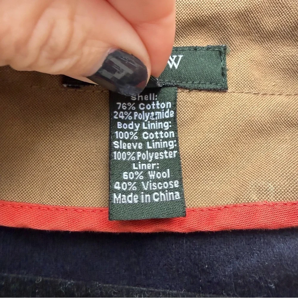 J Crew Men’s Barn Jacket Chore Coat Wool Lining Vintage Old Tan Womens Utility